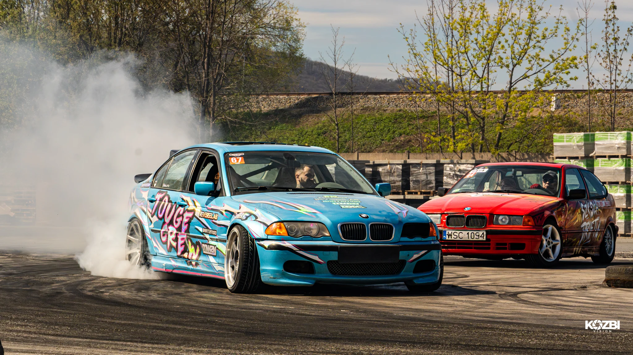 Drift — BMW w dymie